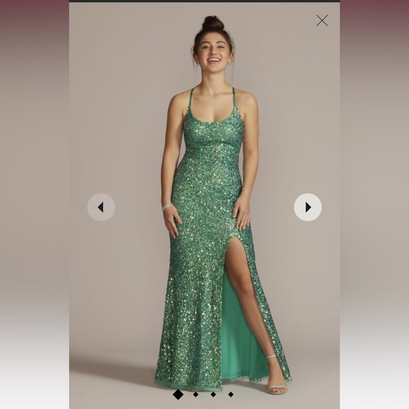 David’s Bridal Prom Sheath Dress - Picture 2 of 10